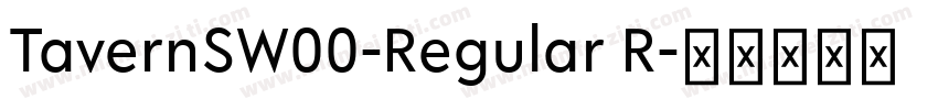 TavernSW00-Regular R字体转换